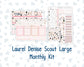 Kit 0297 - Laurel Denise The Scout Planner Large - Monthly Kit - October - Pink Spell