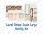 Kit 0298 - Laurel Denise The Scout Planner Large - Monthly Kit - October - Velvet Bloom