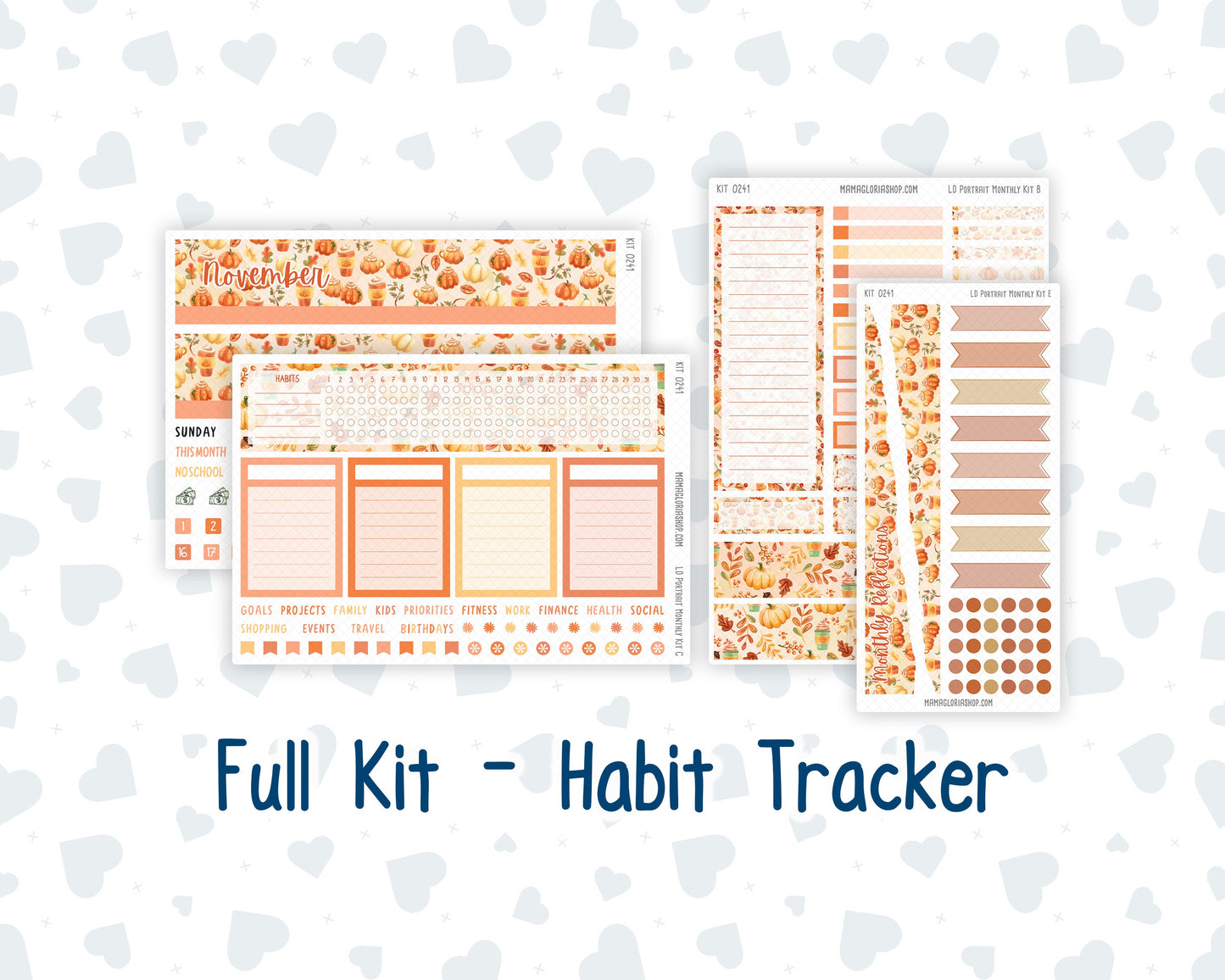 Kit 0241 - Laurel Denise Portrait - Monthly Kit - November - Pumpkin Latte