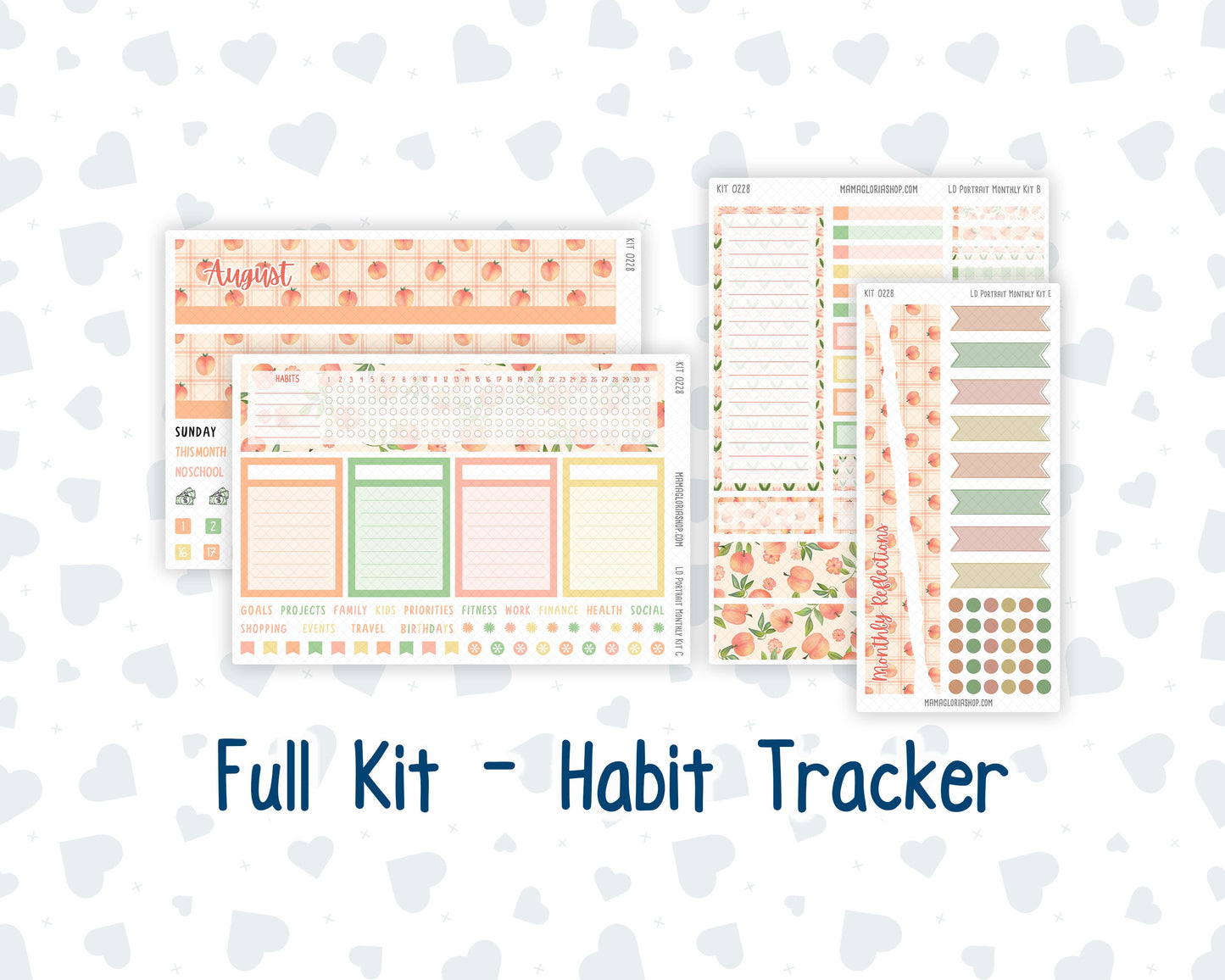Kit 0228 - Laurel Denise Portrait - Monthly Kit - August - Just Peachy