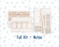 Kit 0301 - Laurel Denise The Scout Planner Large - Monthly Kit - November - Sunday Comfort