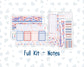 Kit 0273 - Laurel Denise The Scout Planner Large - Monthly Kit - July - Americana In Bloom