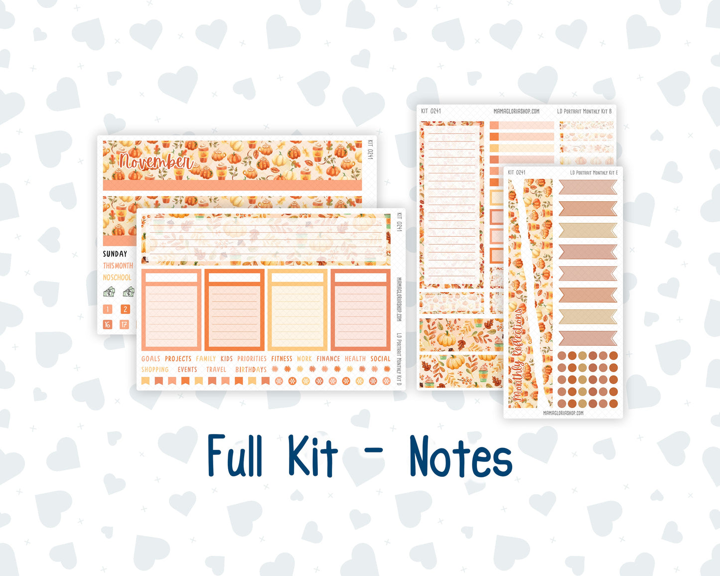 Kit 0241 - Laurel Denise Portrait - Monthly Kit - November - Pumpkin Latte