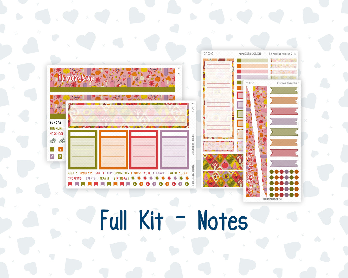 Kit 0240 - Laurel Denise Portrait - Monthly Kit - November - Cozy Thanksgiving