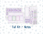 Kit 0263 - Laurel Denise The Scout Planner Large - Monthly Kit - April - Lavender Drift