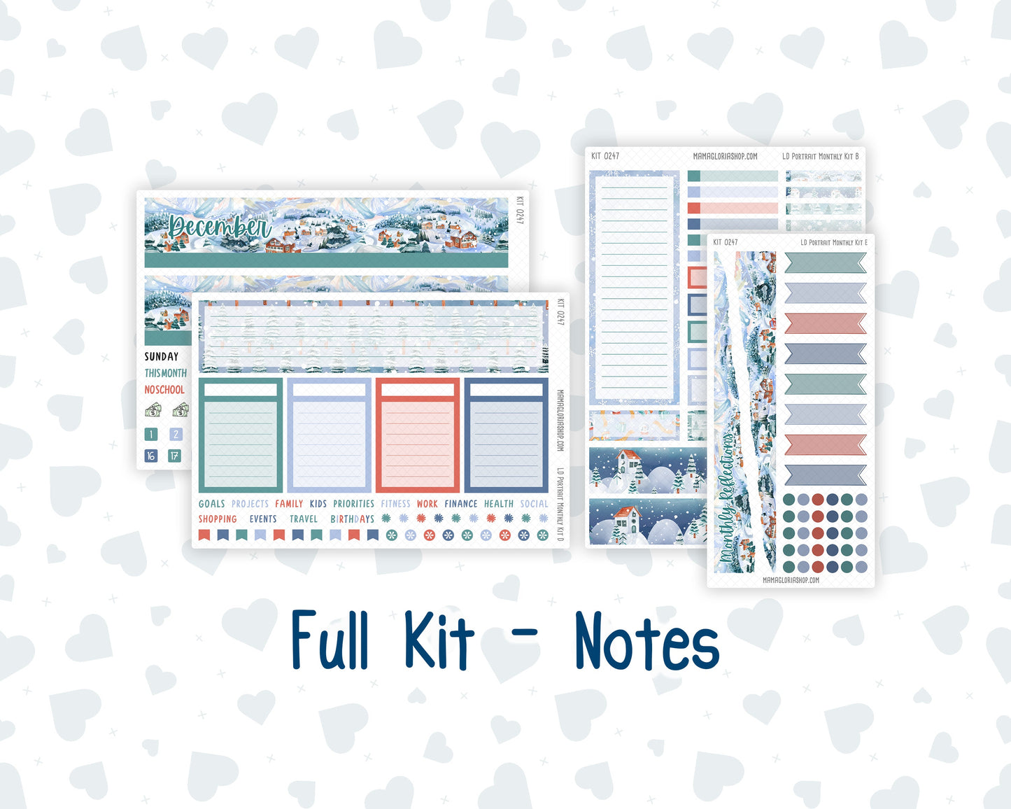 Kit 0247 - Laurel Denise Portrait - Monthly Kit - December - Snow Day Adventures