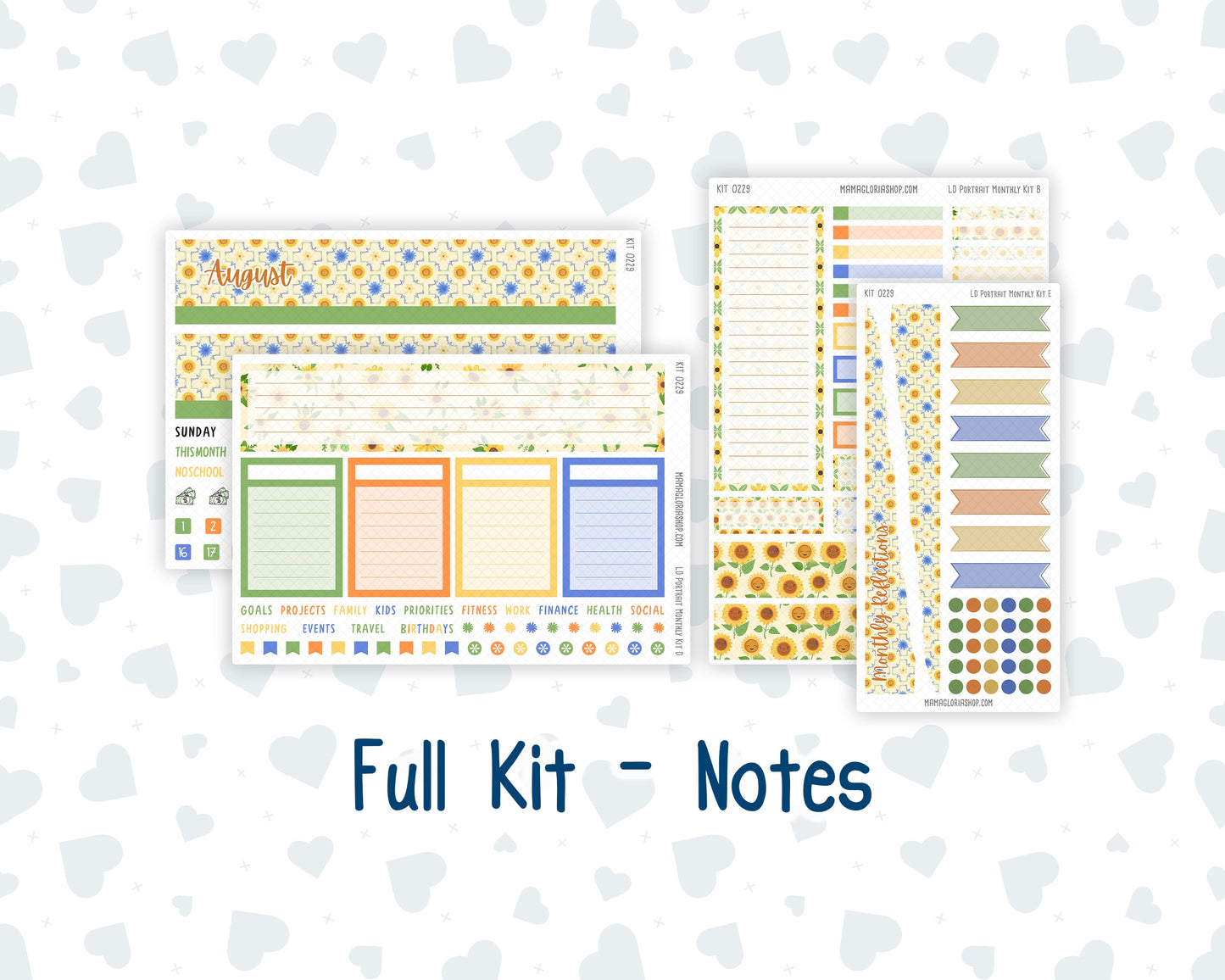 Kit 0229 - Laurel Denise Portrait - Monthly Kit - August - Golden Faces