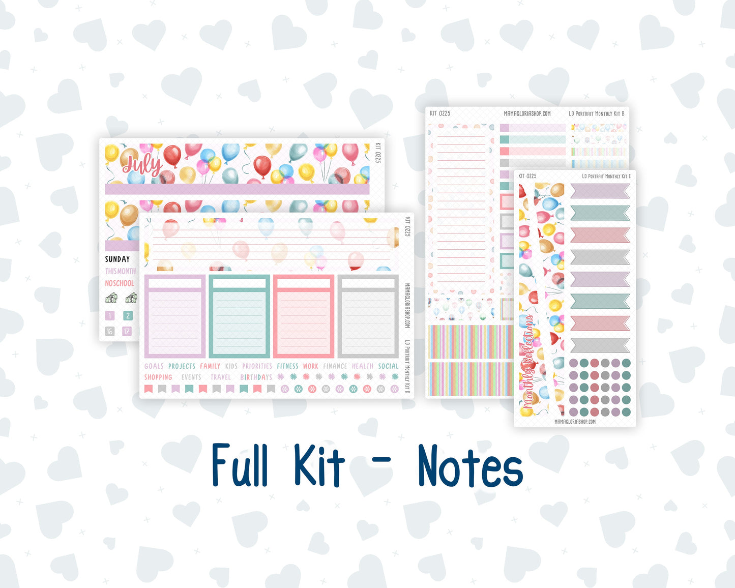 Kit 0225 - Laurel Denise Portrait - Monthly Kit - July - Carnival Joy