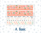 Kit 0278 - Laurel Denise The Scout Planner Large - Monthly Kit - August - Oops, All Peaches