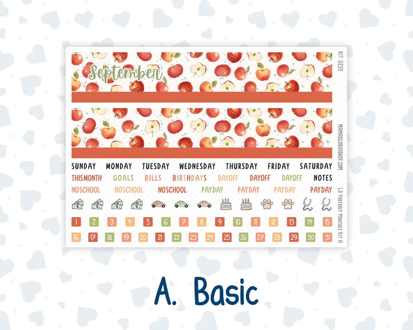 Kit 0235 - Laurel Denise Portrait - Monthly Kit - September - Apple Orchard