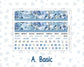 Kit 0249 - Laurel Denise The Scout Planner Large - Monthly Kit - January - Icy Lace