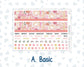 Kit 0294 - Laurel Denise The Scout Planner Large - Monthly Kit - September - Rosy Reveria