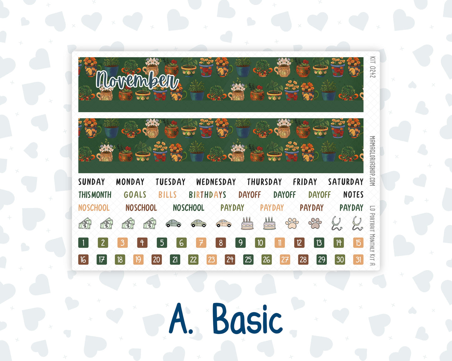 Kit 0242 - Laurel Denise Portrait - Monthly Kit - November - Cottage Autumn