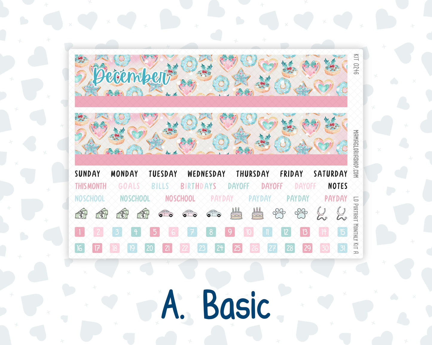 Kit 0246 - Laurel Denise Portrait - Monthly Kit - December - Gingerbread Sweets