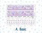 Kit 0263 - Laurel Denise The Scout Planner Large - Monthly Kit - April - Lavender Drift