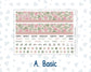 Kit 0257 - Laurel Denise The Scout Planner Large - Monthly Kit - March - Blush Garden