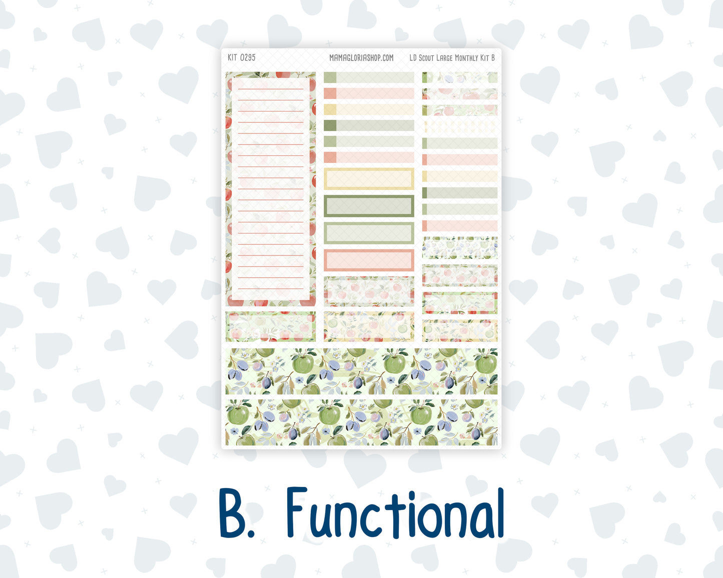 Kit 0295 - Laurel Denise The Scout Planner Large - Monthly Kit - September - Apple Harvest
