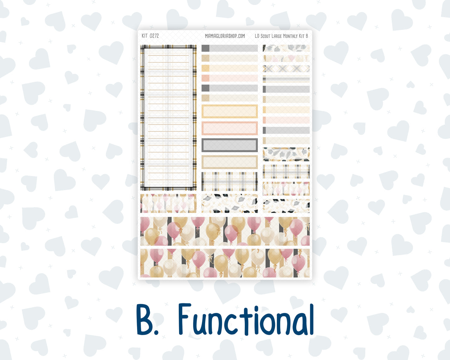 Kit 0272 - Laurel Denise The Scout Planner Large - Monthly Kit - May - Graduation