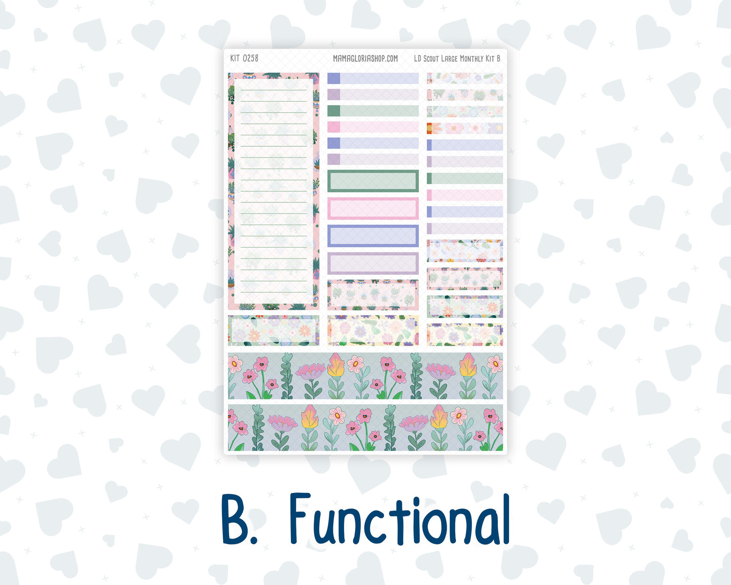 Kit 0258 - Laurel Denise The Scout Planner Large - Monthly Kit - March - Plant Therapy