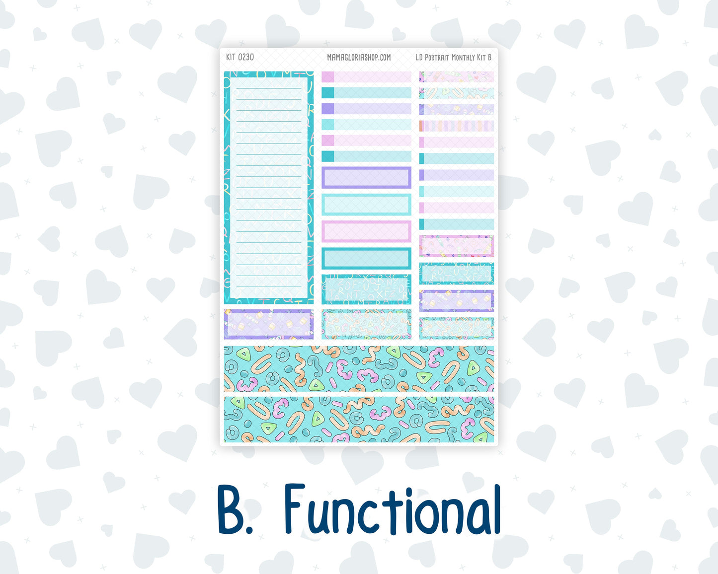 Kit 0230 - Laurel Denise Portrait - Monthly Kit - August - School Daze