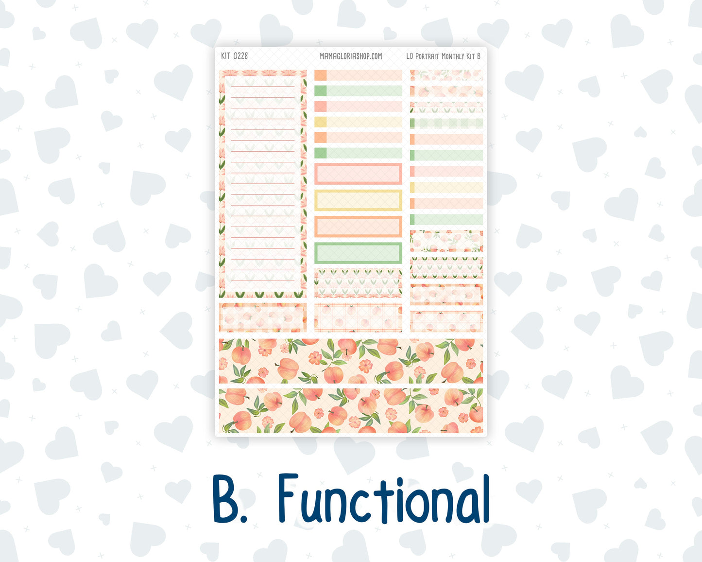 Kit 0228 - Laurel Denise Portrait - Monthly Kit - August - Just Peachy