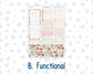 Kit 0308 - Laurel Denise The Scout Planner Large - Monthly Kit - December - Knit & Holly