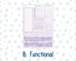 Kit 0263 - Laurel Denise The Scout Planner Large - Monthly Kit - April - Lavender Drift
