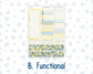 Kit 0274 - Laurel Denise The Scout Planner Large - Monthly Kit - July - Sunny Lemon Shore