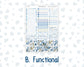 Kit 0249 - Laurel Denise The Scout Planner Large - Monthly Kit - January - Icy Lace