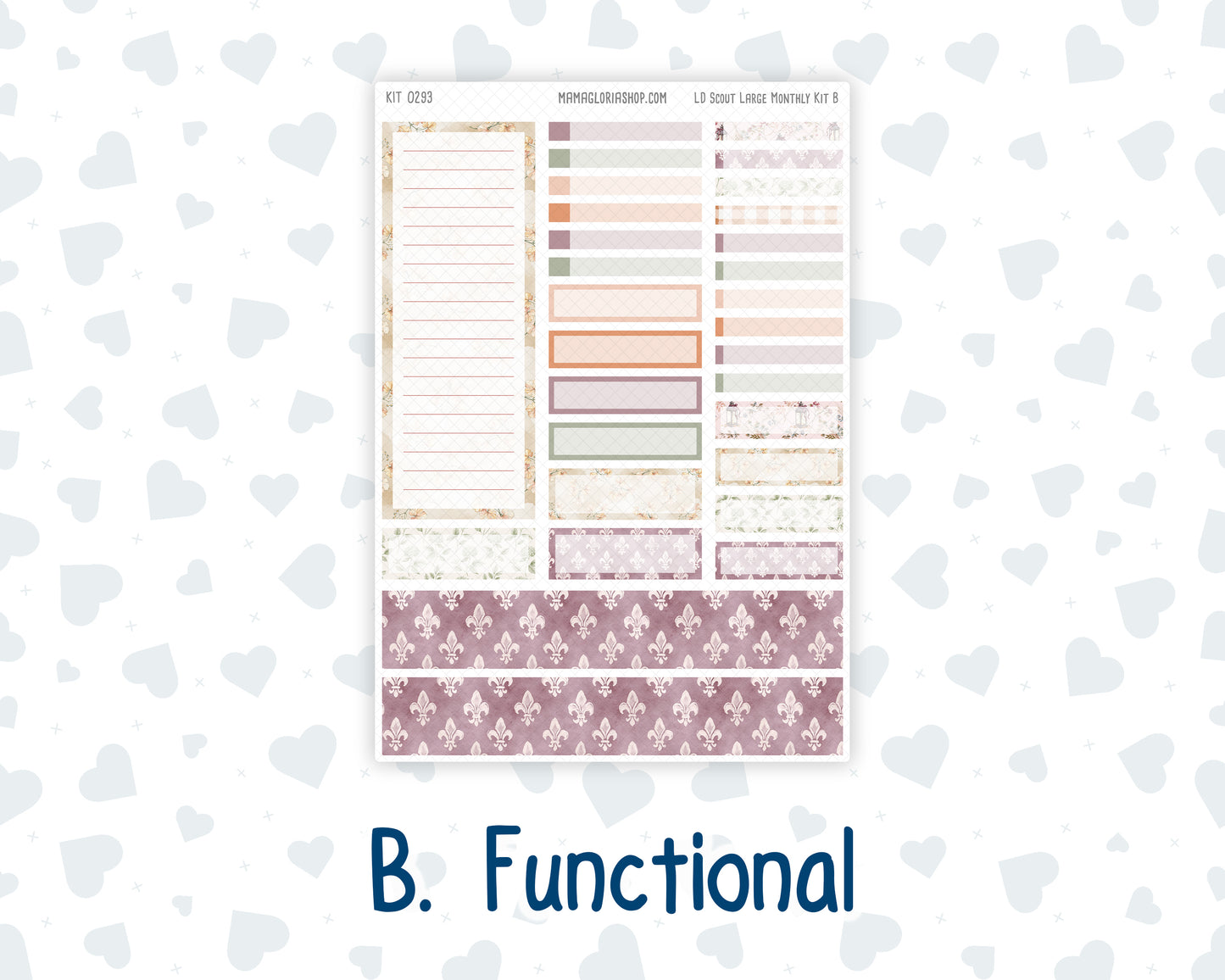 Kit 0293 - Laurel Denise The Scout Planner Large - Monthly Kit - September - Fleur de Provence