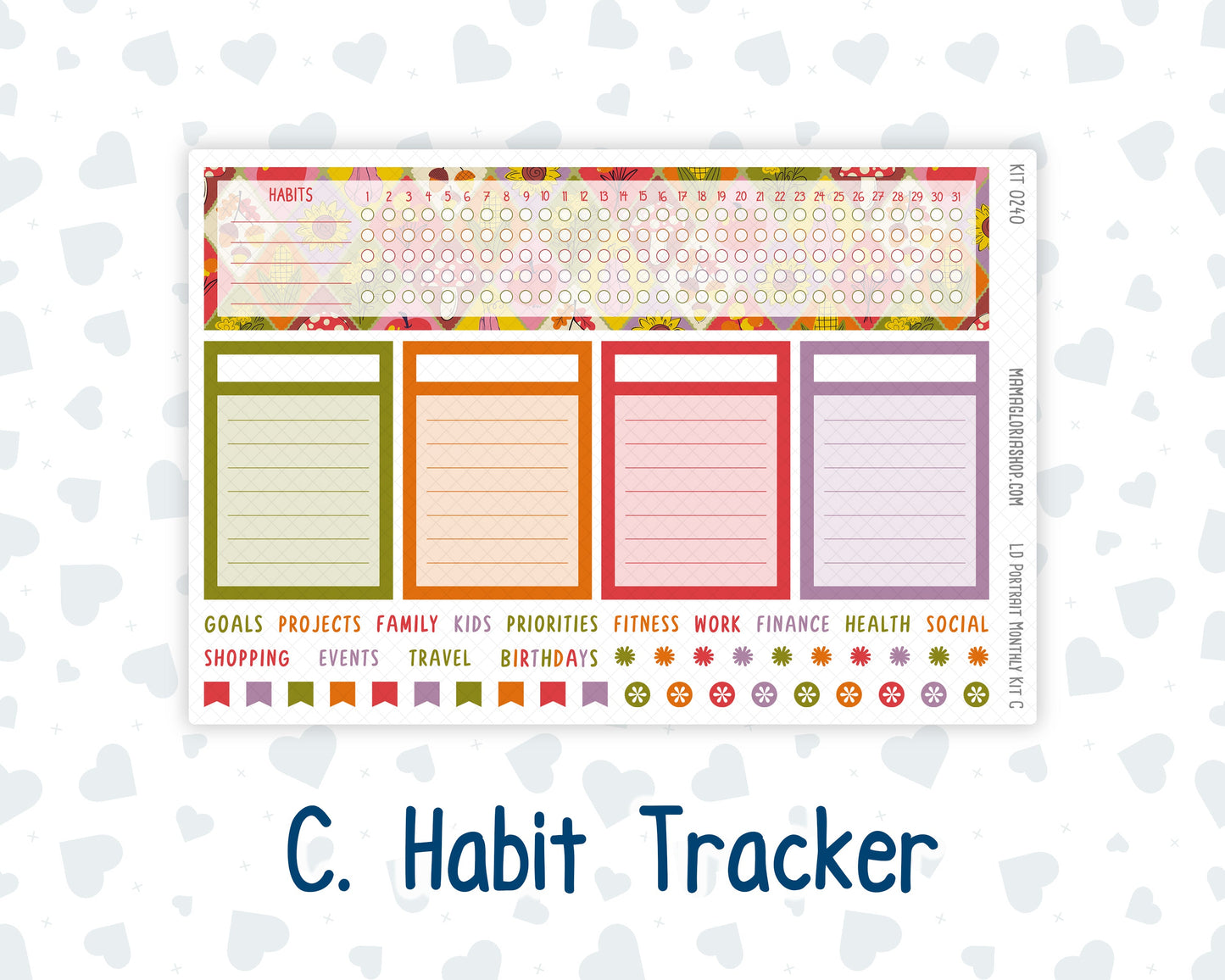 Kit 0240 - Laurel Denise Portrait - Monthly Kit - November - Cozy Thanksgiving