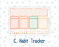 Kit 0278 - Laurel Denise The Scout Planner Large - Monthly Kit - August - Oops, All Peaches