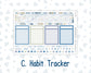 Kit 0249 - Laurel Denise The Scout Planner Large - Monthly Kit - January - Icy Lace