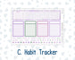 Kit 0263 - Laurel Denise The Scout Planner Large - Monthly Kit - April - Lavender Drift
