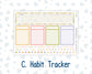 Kit 0280 - Laurel Denise The Scout Planner Large - Monthly Kit - Half Past Six In August