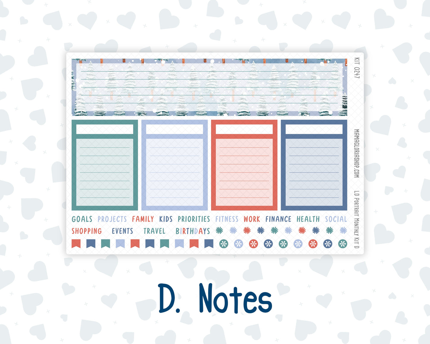 Kit 0247 - Laurel Denise Portrait - Monthly Kit - December - Snow Day Adventures