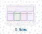 Kit 0263 - Laurel Denise The Scout Planner Large - Monthly Kit - April - Lavender Drift
