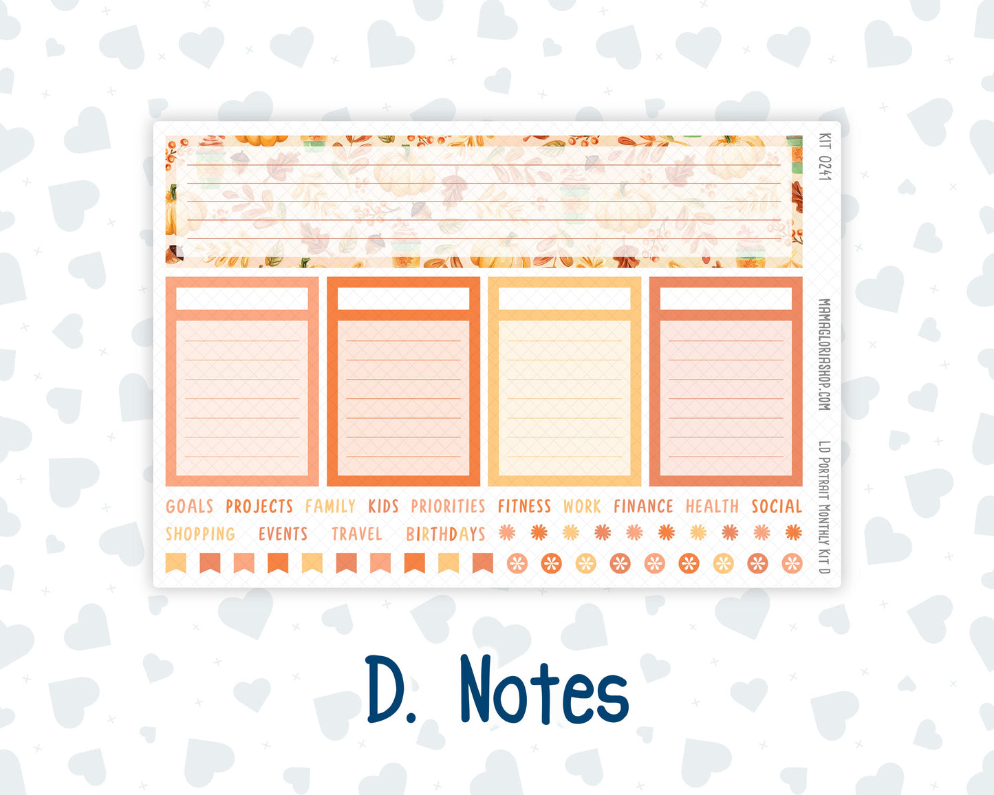 Kit 0241 - Laurel Denise Portrait - Monthly Kit - November - Pumpkin Latte
