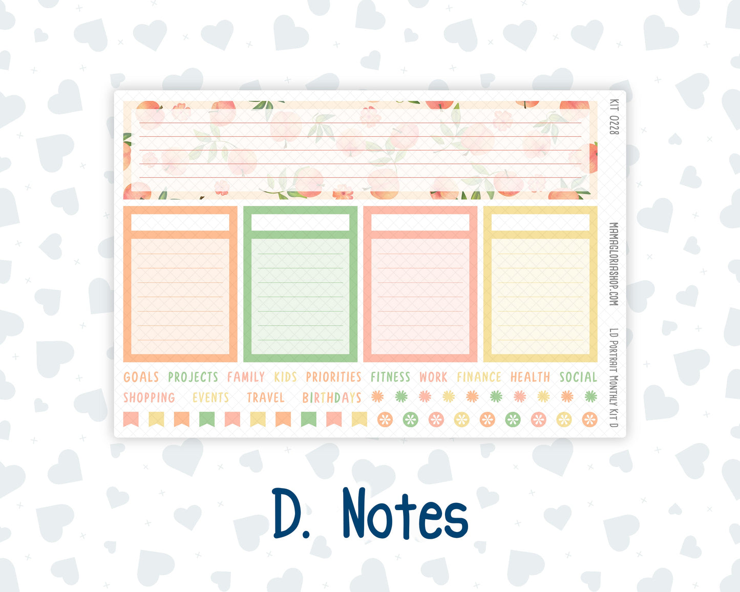 Kit 0228 - Laurel Denise Portrait - Monthly Kit - August - Just Peachy