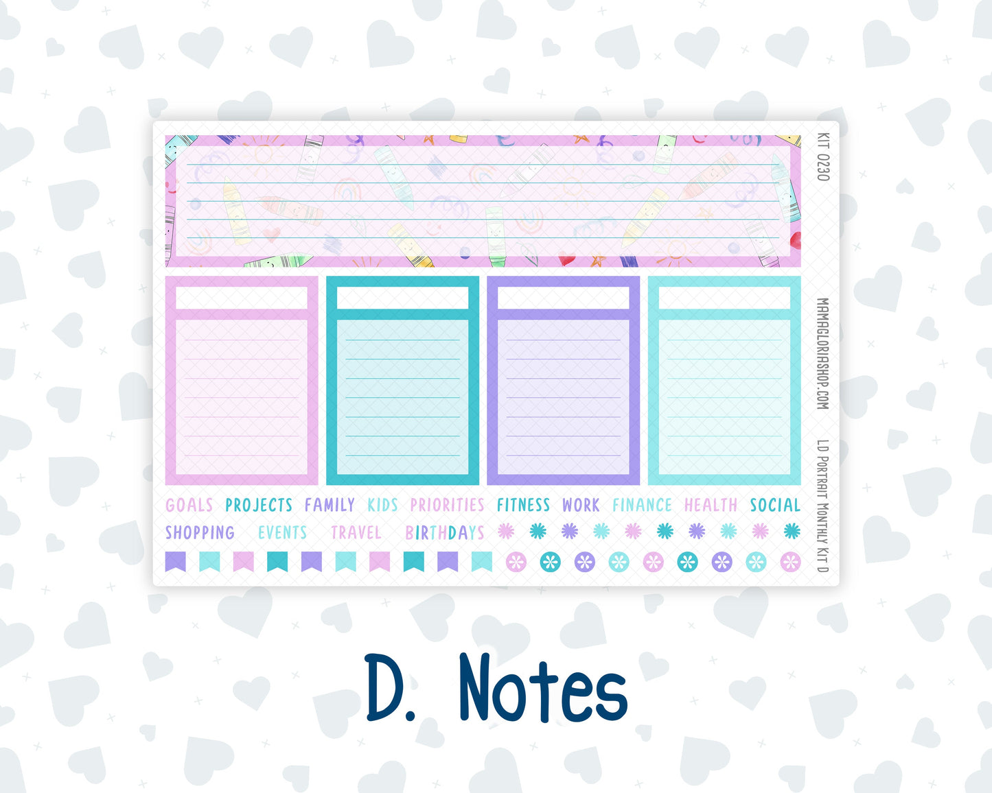 Kit 0230 - Laurel Denise Portrait - Monthly Kit - August - School Daze