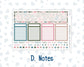 Kit 0275 - Laurel Denise The Scout Planner Large - Monthly Kit - July - Tropical Safari Blush