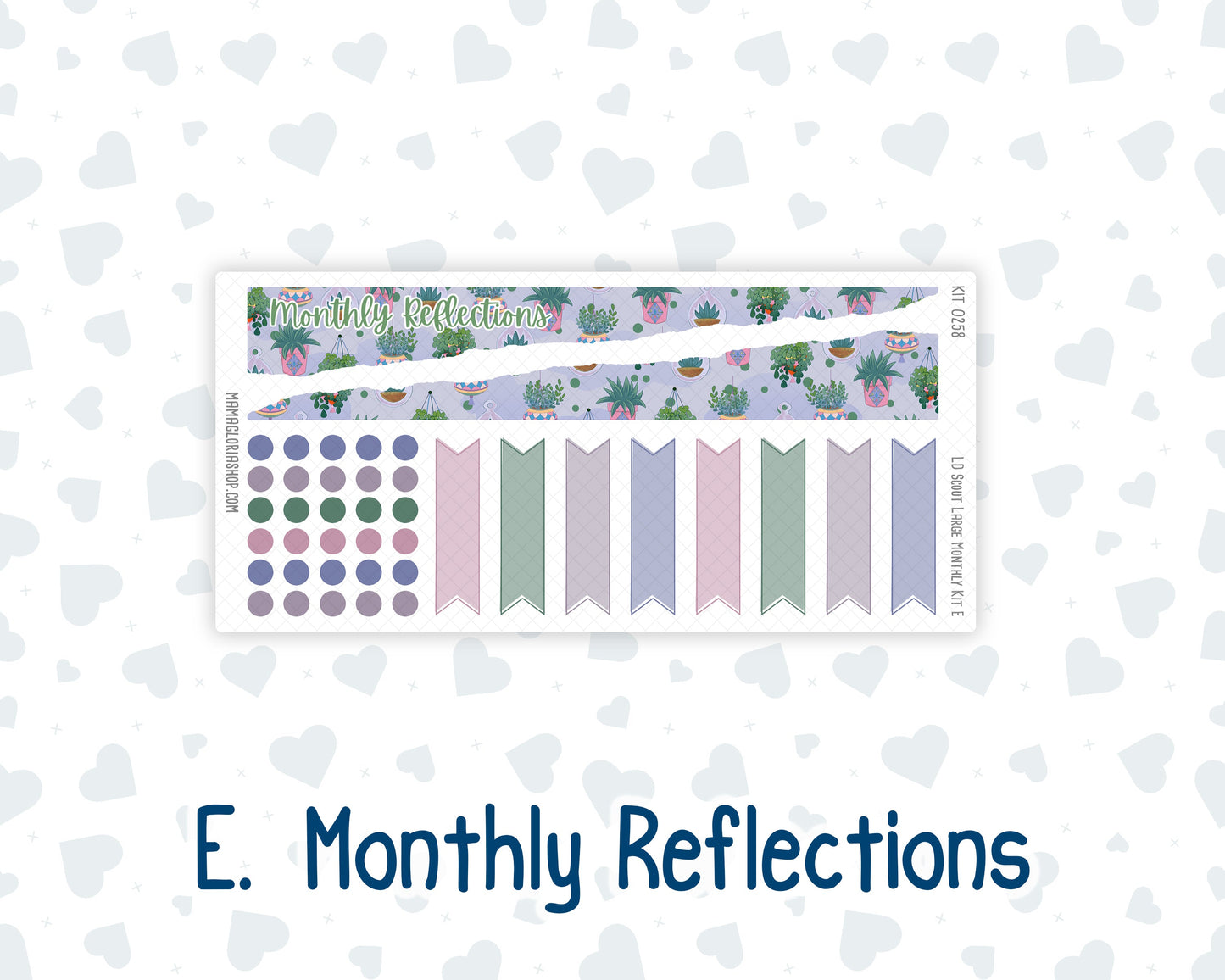 Kit 0258 - Laurel Denise The Scout Planner Large - Monthly Kit - March - Plant Therapy