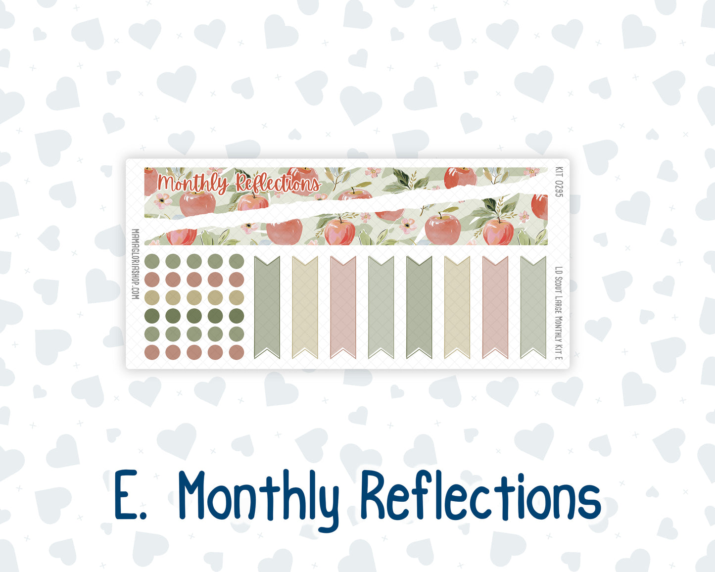 Kit 0295 - Laurel Denise The Scout Planner Large - Monthly Kit - September - Apple Harvest