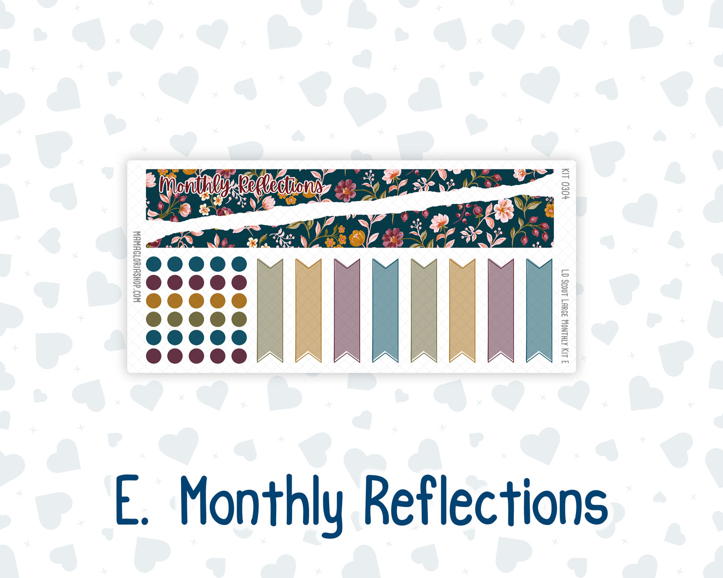 Kit 0304 - Laurel Denise The Scout Planner Large - Monthly Kit - November - Autumn In Bloom