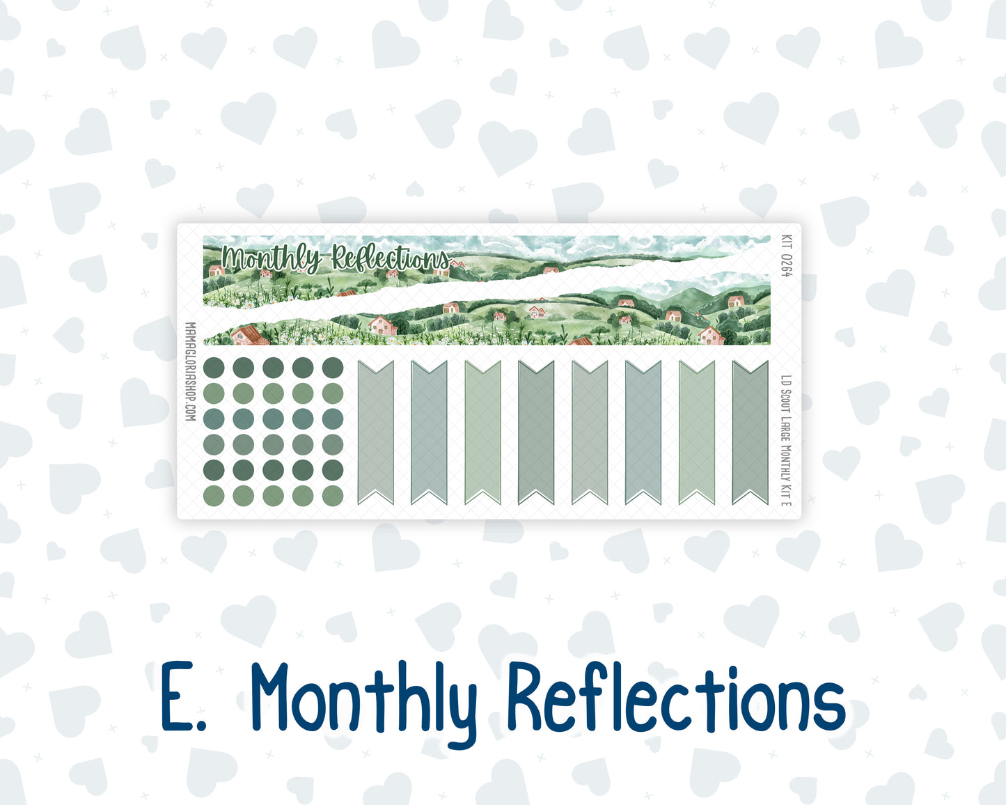 Kit 0264 - Laurel Denise The Scout Planner Large - Monthly Kit - May - Spring Walk