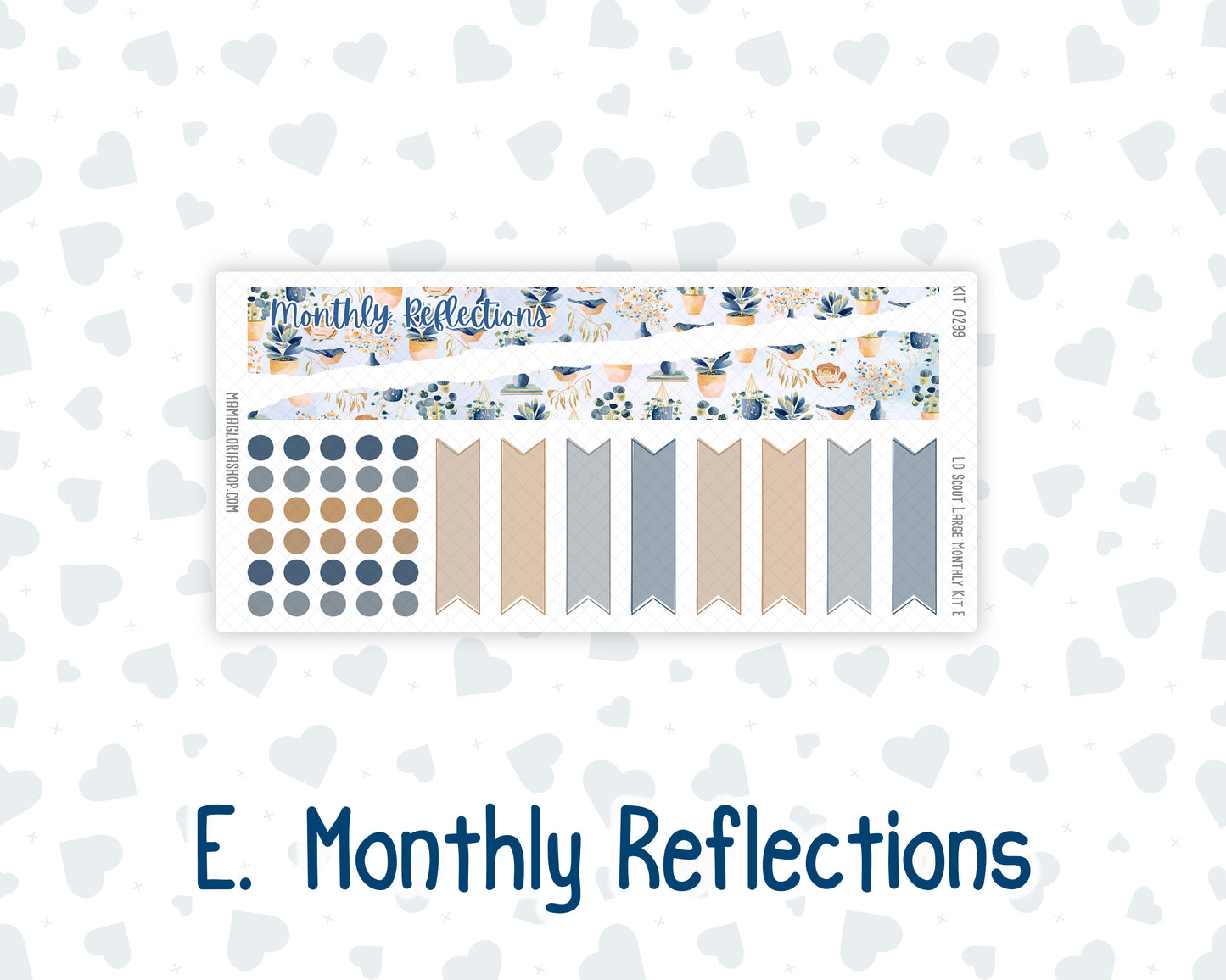 Kit 0299 - Laurel Denise The Scout Planner Large - Monthly Kit - October - Book Nook