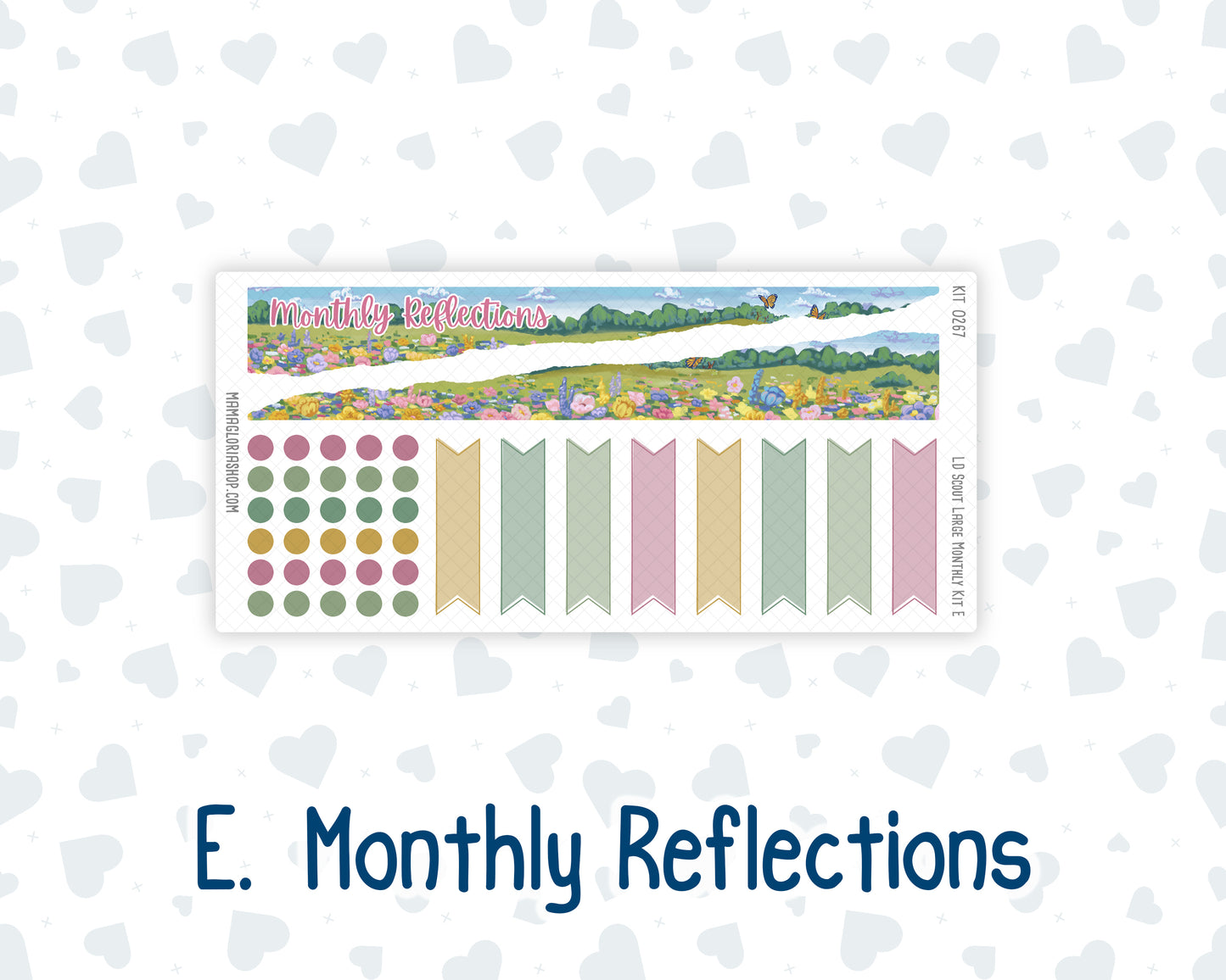 Kit 0267 - Laurel Denise The Scout Planner Large - Monthly Kit - May - Flowers For Mama