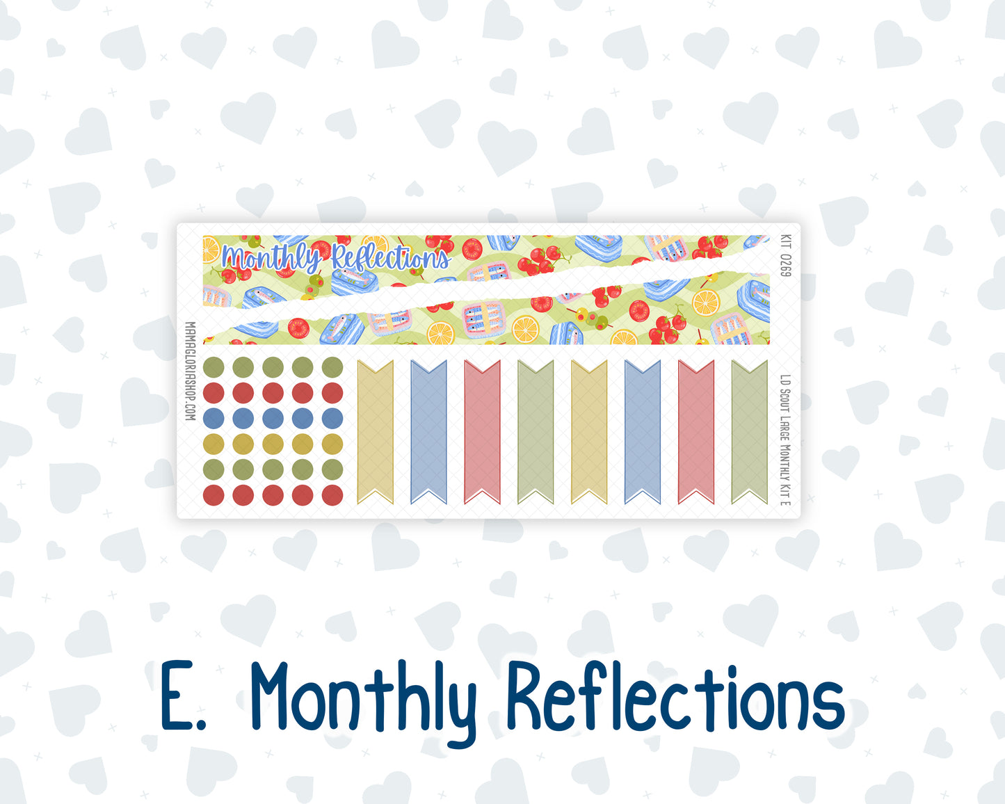 Kit 0269 - Laurel Denise The Scout Planner Large - Monthly Kit - June - Dolce Mare