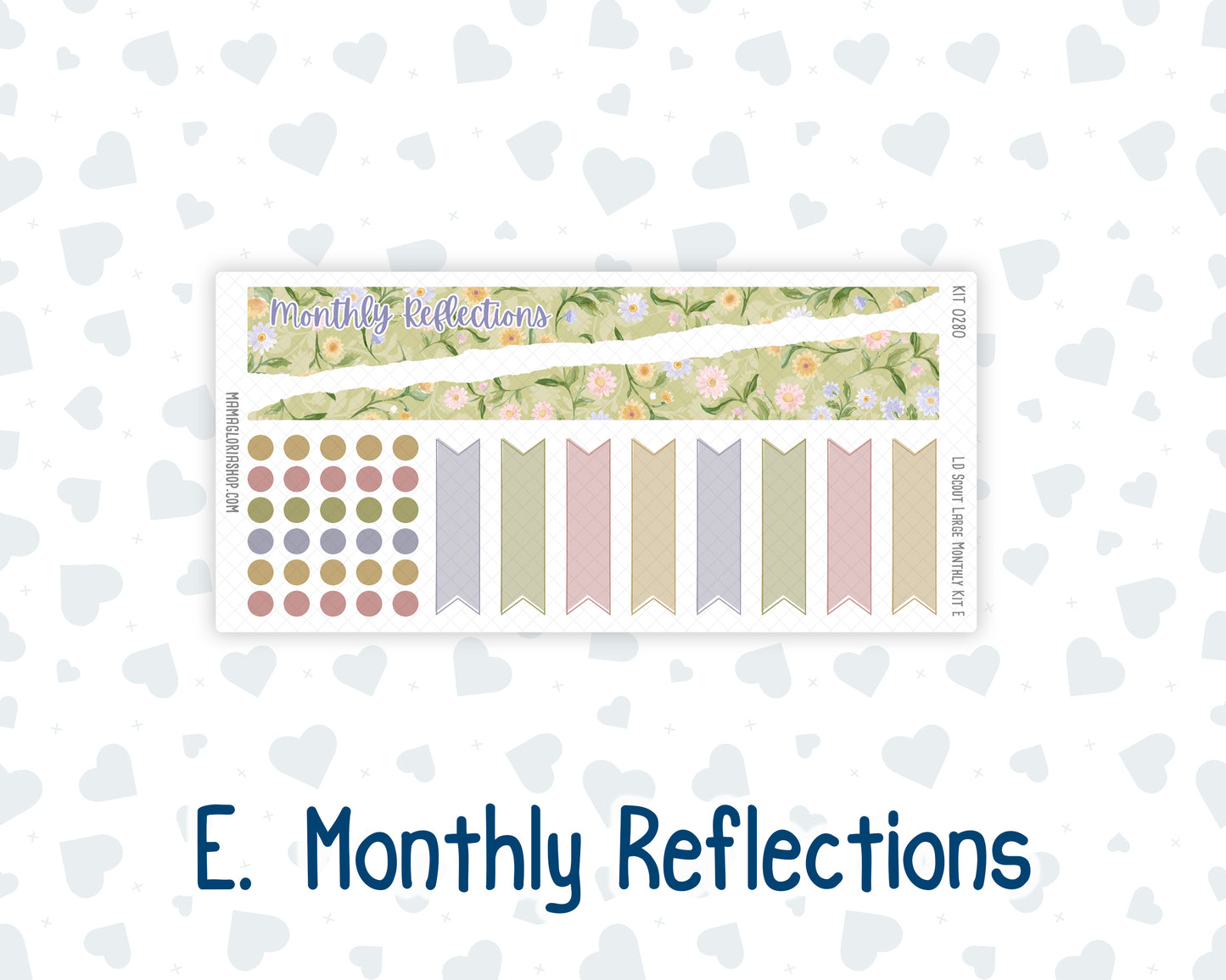 Kit 0280 - Laurel Denise The Scout Planner Large - Monthly Kit - Half Past Six In August