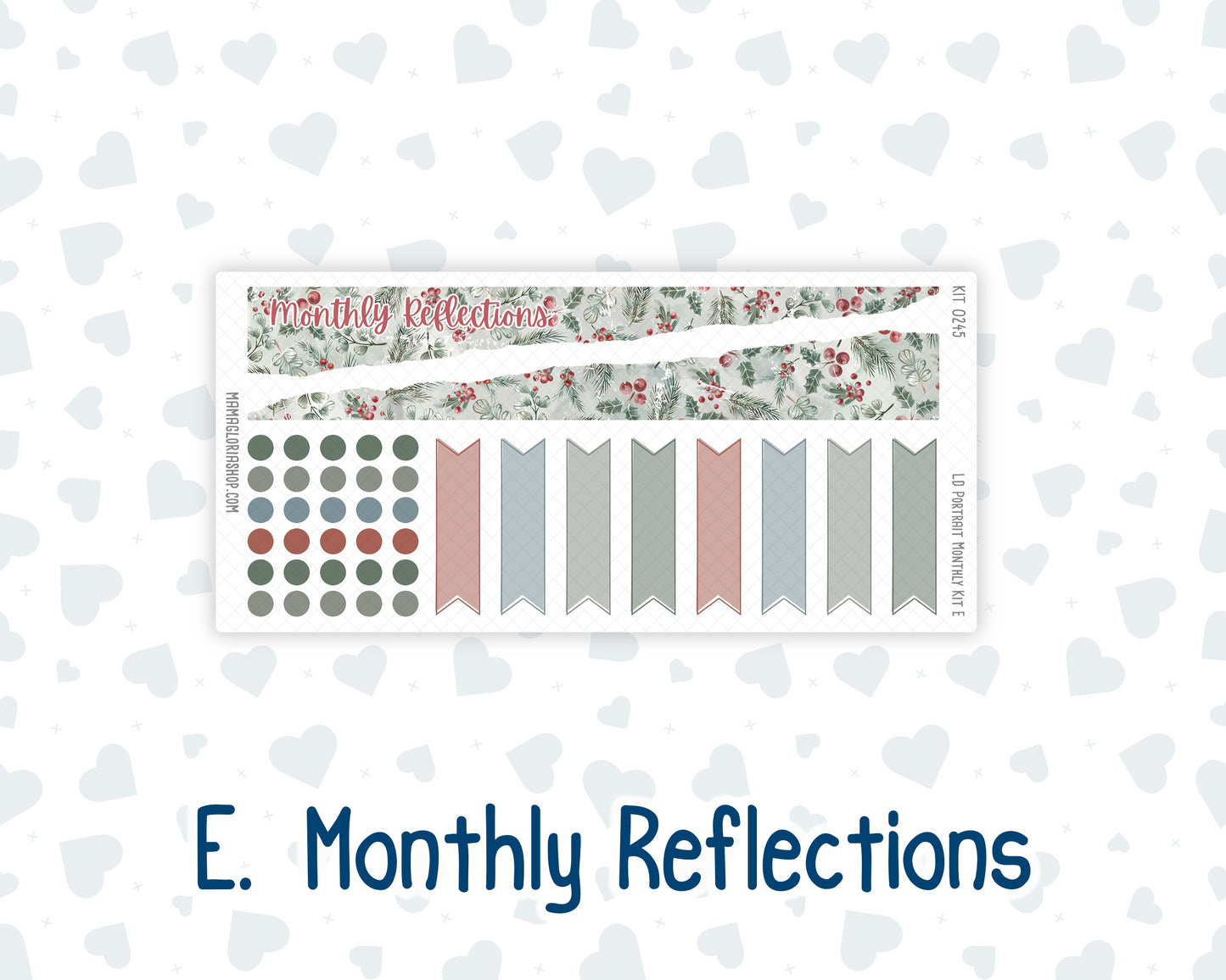 Kit 0245 - Laurel Denise Portrait - Monthly Kit - December - Vintage Christmas
